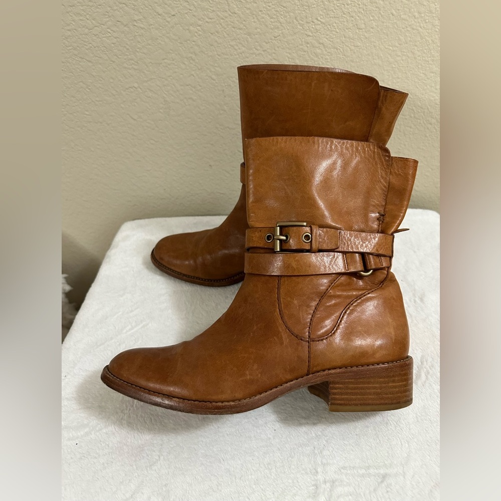 Coach Tan Leather boots
